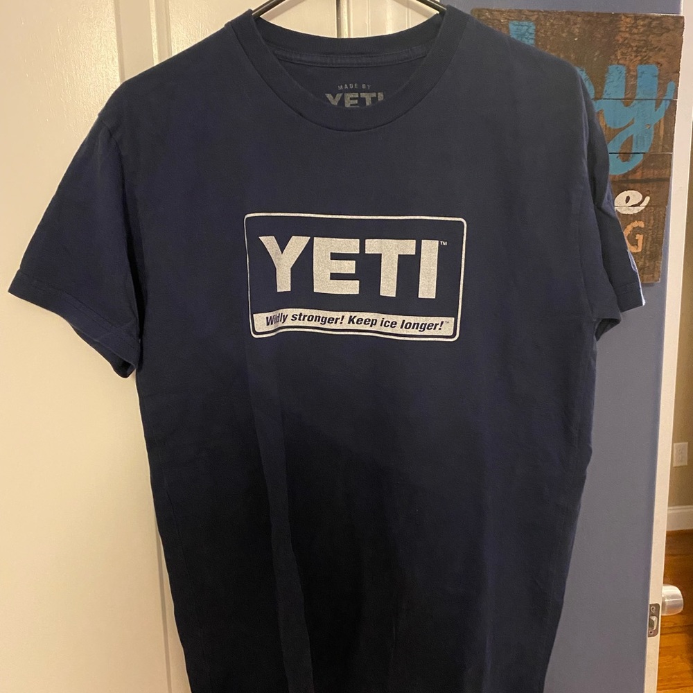 navy yeti tshirt